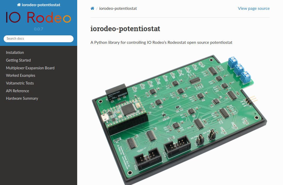 Python Rodeo Updates to Rodeostat firmware, python library & web app – IO Rodeo