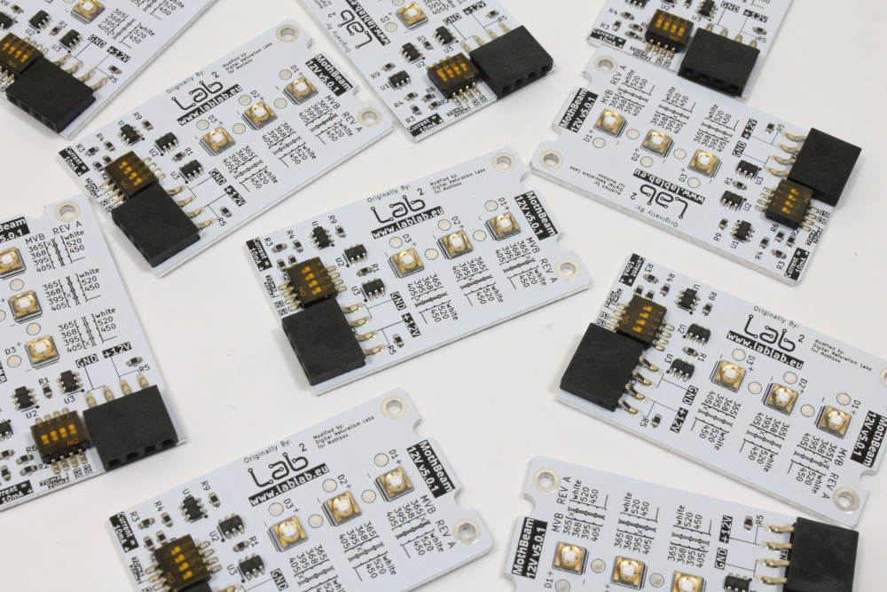 Mothbeam PCB: UV LEDs